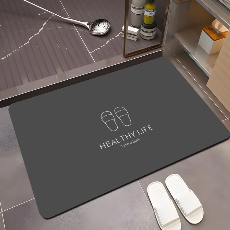 Diatom Mud Absorbent Mat Bathroom Toilet Door Non-slip Quick-drying Soft Mat Toilet Toilet Rug Bathroom