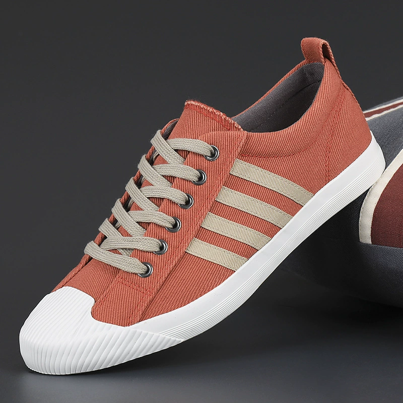 Мужские кеды из канваса, новинка осени 2025, весенние модели, мужские туфли с мягкой подошвой, дышащие мужские кроссовки, повседневная модная обувь