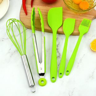 Wholesale Silicone Baking Cake Tools 5-Piece Non-Stick Kitchenware Set Scraper Full Five-Piece Baking Tool Set