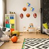 Wall -mounted basketball football storage frame Put home ball racks on the wall and placed ball rack basketball supplies