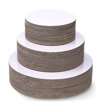 跨境外贸白色蛋糕底托圆形防油瓦楞纸蛋糕垫蛋糕托盘