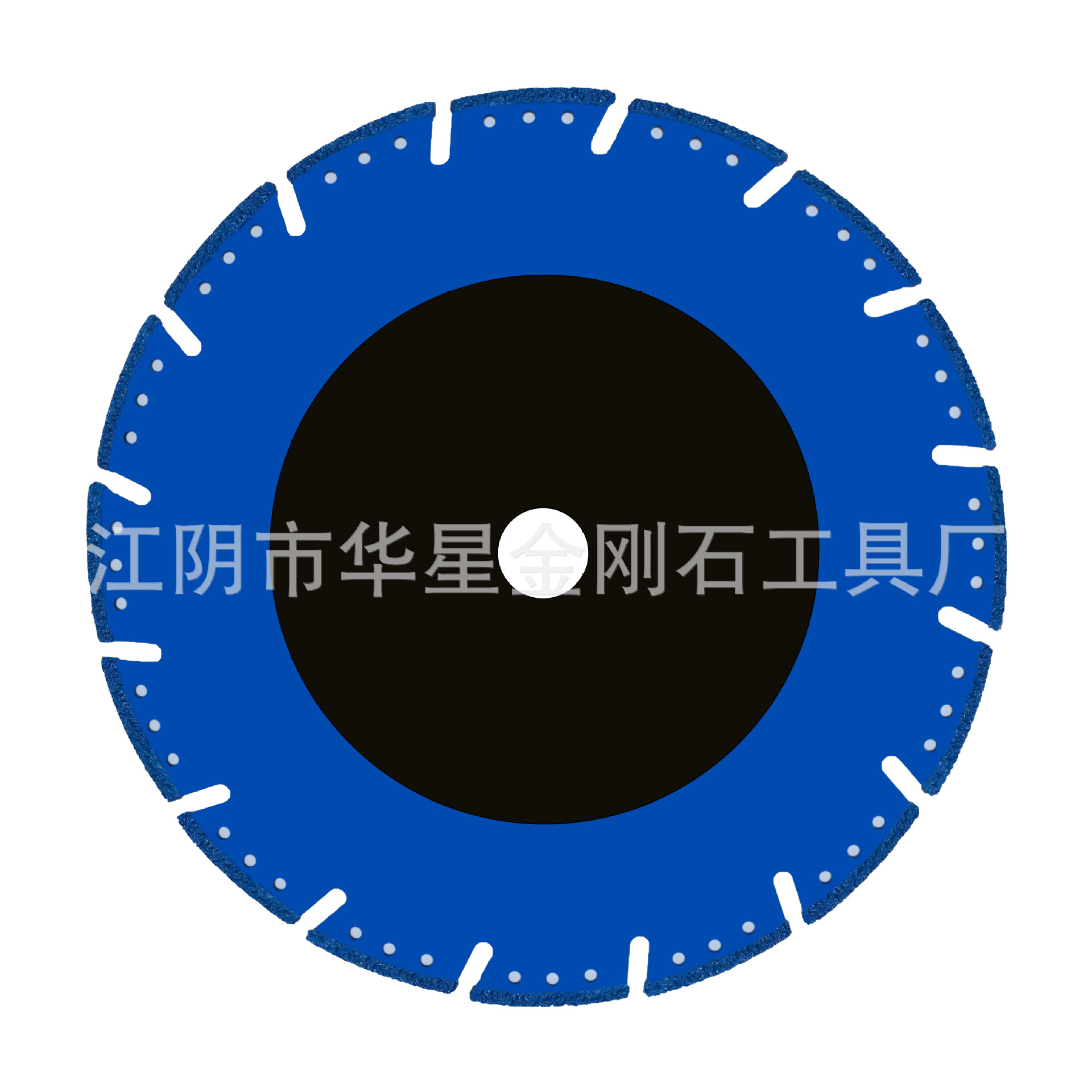 钎焊大锯片230蓝色金刚石钎焊切割片华星钎焊切片4-9寸
