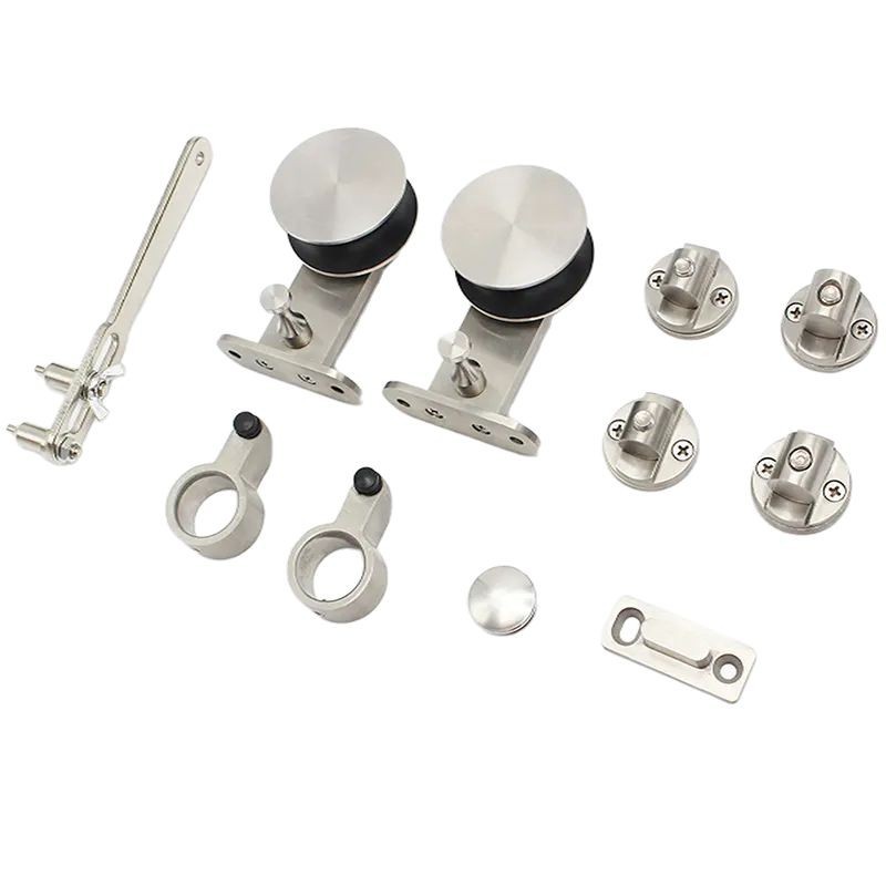 Polea para puerta corredera estilo americano, de acero inoxidable 304, silenciosa, con capacidad de carga de 150 kg, rueda colgante para puerta corredera de madera
