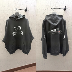 24ss ハイボード B ホーム初秋の新作男女兼用カップルスタイルゆったりカジュアルファッション万能フード付きスウェットシャツ