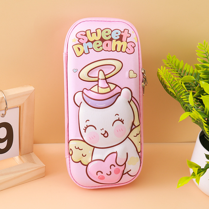 Estuche de papelería tridimensional EVA3D para estudiantes Estuche para lápices de dibujos animados para niños Estuche para lápices de gran capacidad de alto valor Bolso de papelería lindo