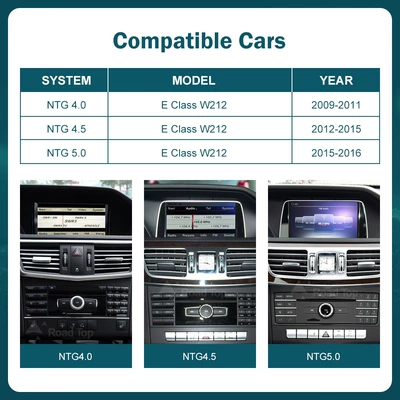 RoadTop wireless CarPlay — Car display