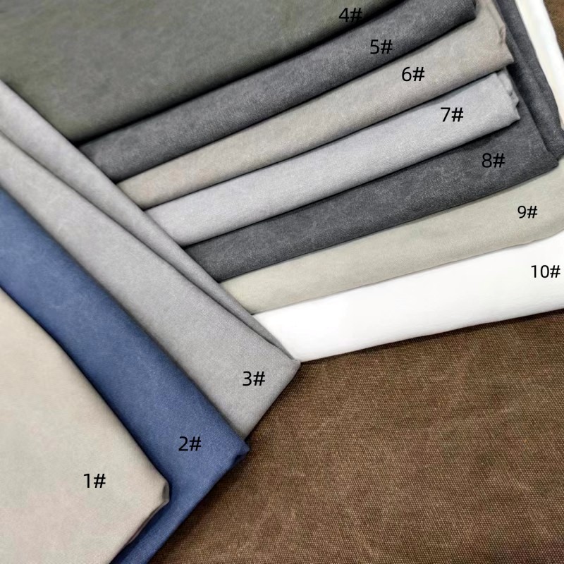 【上新】全棉12盎司加密双面水洗帆布10色现货供应可做鞋服箱包布