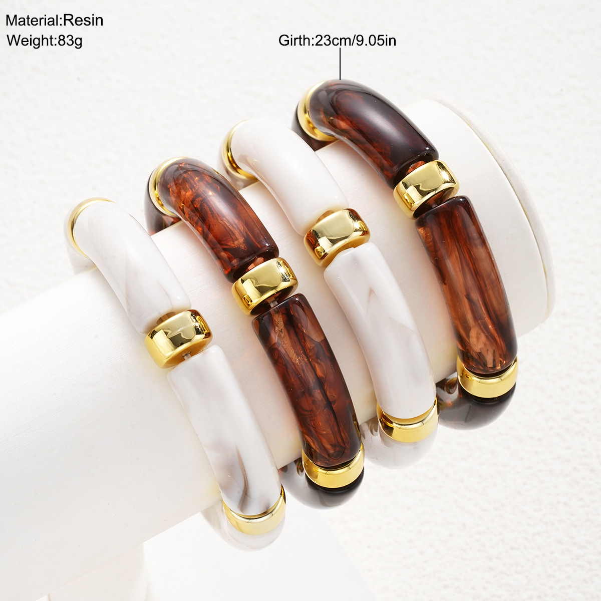 Europa y los Estados Unidos venta cruzada espejo pulsera de borde ancho simple personalidad exagerada brillante lujoso pulsera de resina de alta calidad