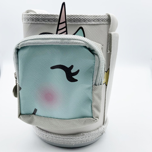 Children's thermos cup cover coin purse school bag crossbody water cup accessories cup cover with pocket printed embroidery cup cover