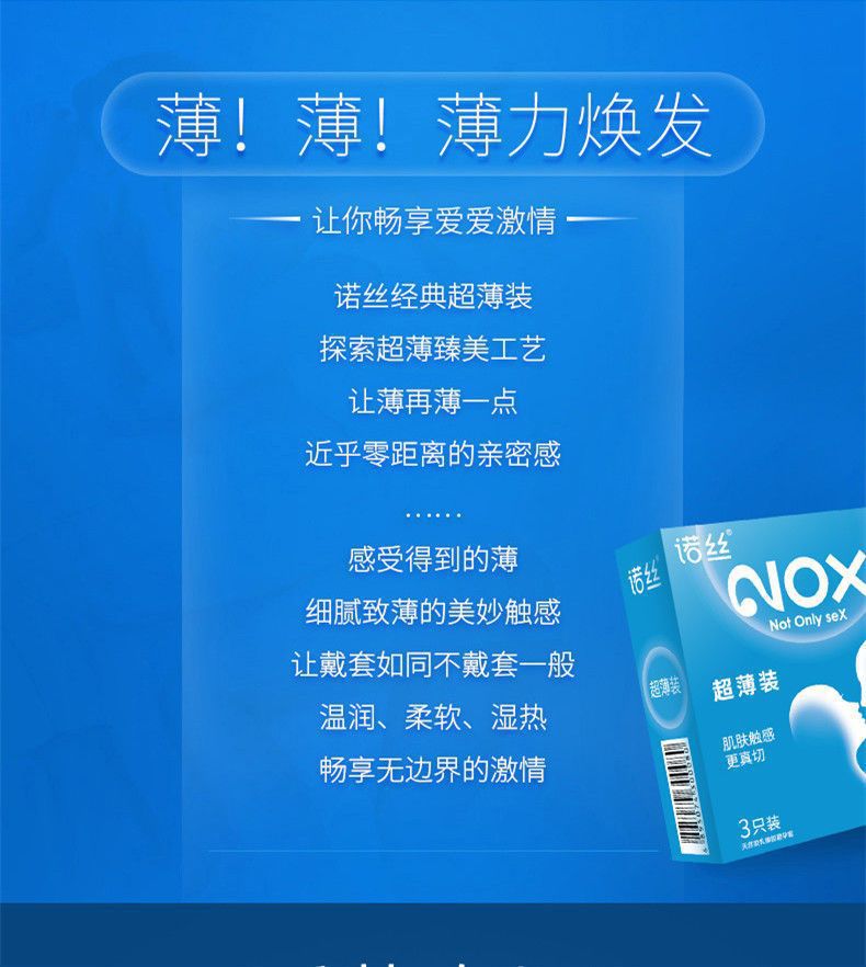 North Ultra-Thin Smooth Latex Condoms, Medium, Transparent, 3-Pack — detail image 12