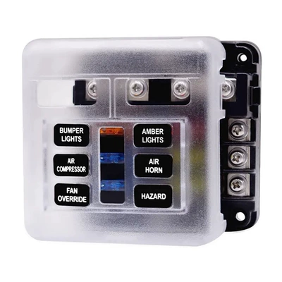 Car 6-way fuse box: Power supply, ignition system accessories