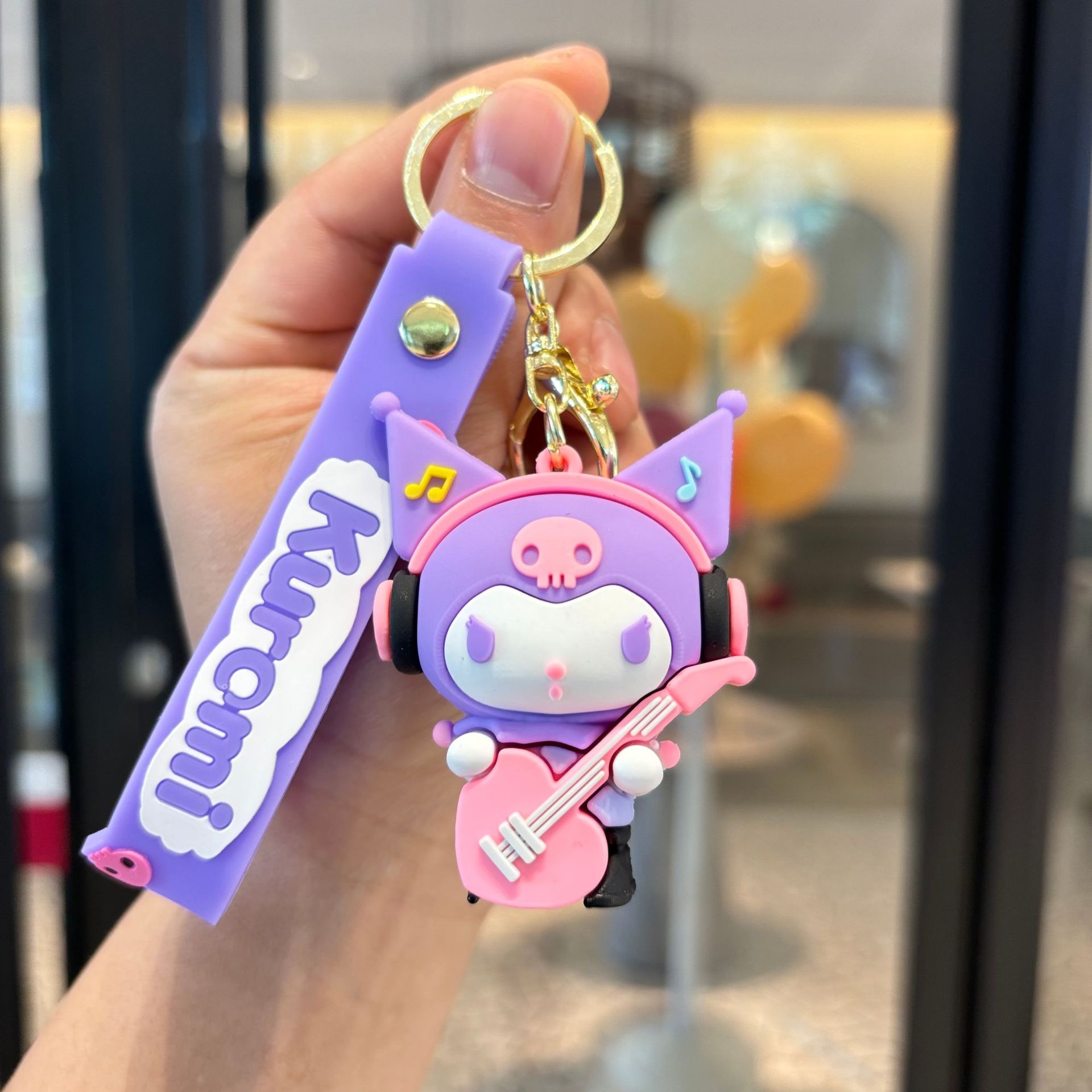 Transfronterizo Sanrio colgante de llavero de PVC muñeca llavero Kuolomi pareja llavero de regalo para niños