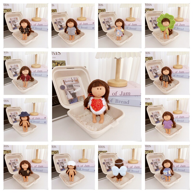 Potato Doll Clothes 14cm Mini Doll Clothes Skirt Headgear Vest Overalls Apron Potato Doll Clothes 14cm Mini Doll Clothes Skirt Headgear Vest Overalls Apron