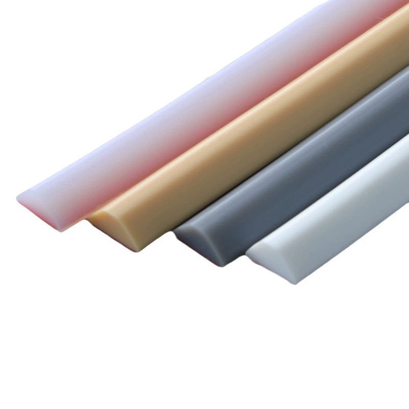 Ванная комната влагоудерживающая полоса Ванная комната Водонепроницаемая полоса Гибкая Влажная и сухая разделительная водоудерживающая полоса треугольник порог двери нижняя полоса блокировки воды