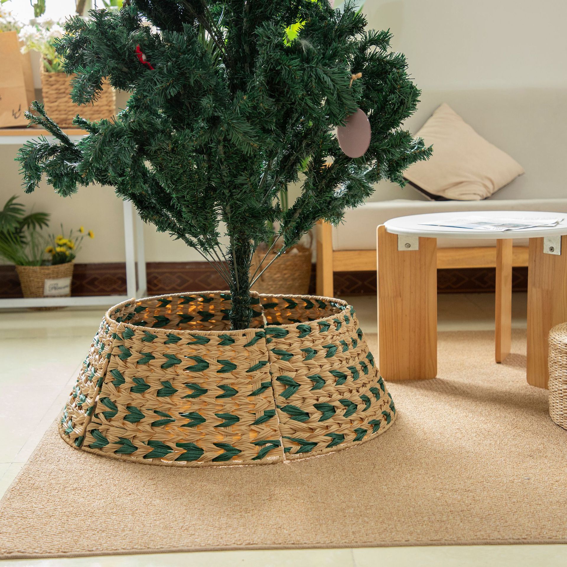 Arbre de plástico tejido de color 5 piezas 50 fondo 70 altura 25CM