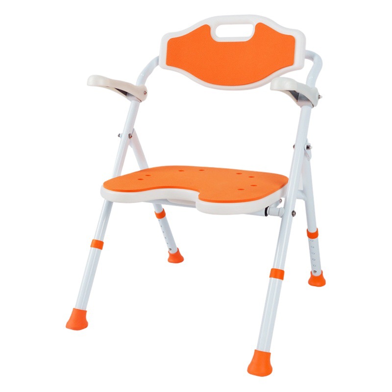 Cuarto de baño especial Silla de baño para ancianos mujeres embarazadas plegable baño antideslizante baño taburete Silla de ducha cojín a prueba de frío