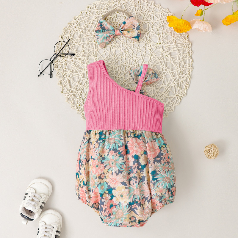 Casual Color Block Polyester Baby Rompers display picture 2