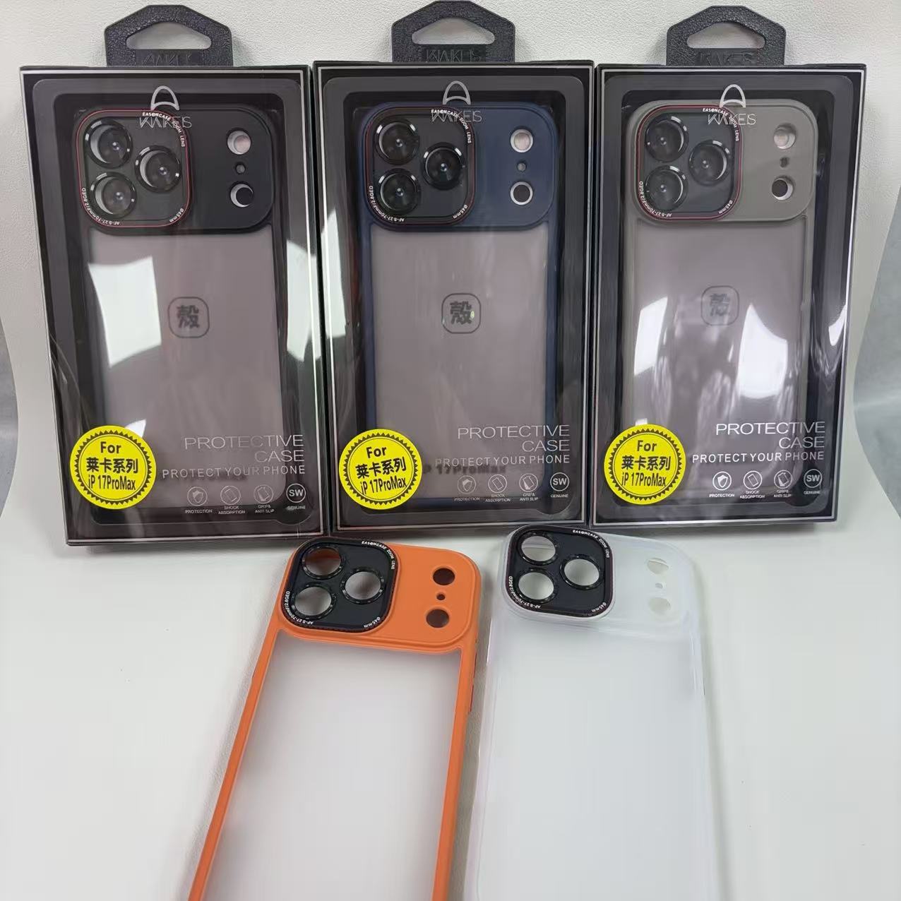 WAKIES莱卡 适用于华为Mate80苹果iphone17小米17手机壳精孔磨砂