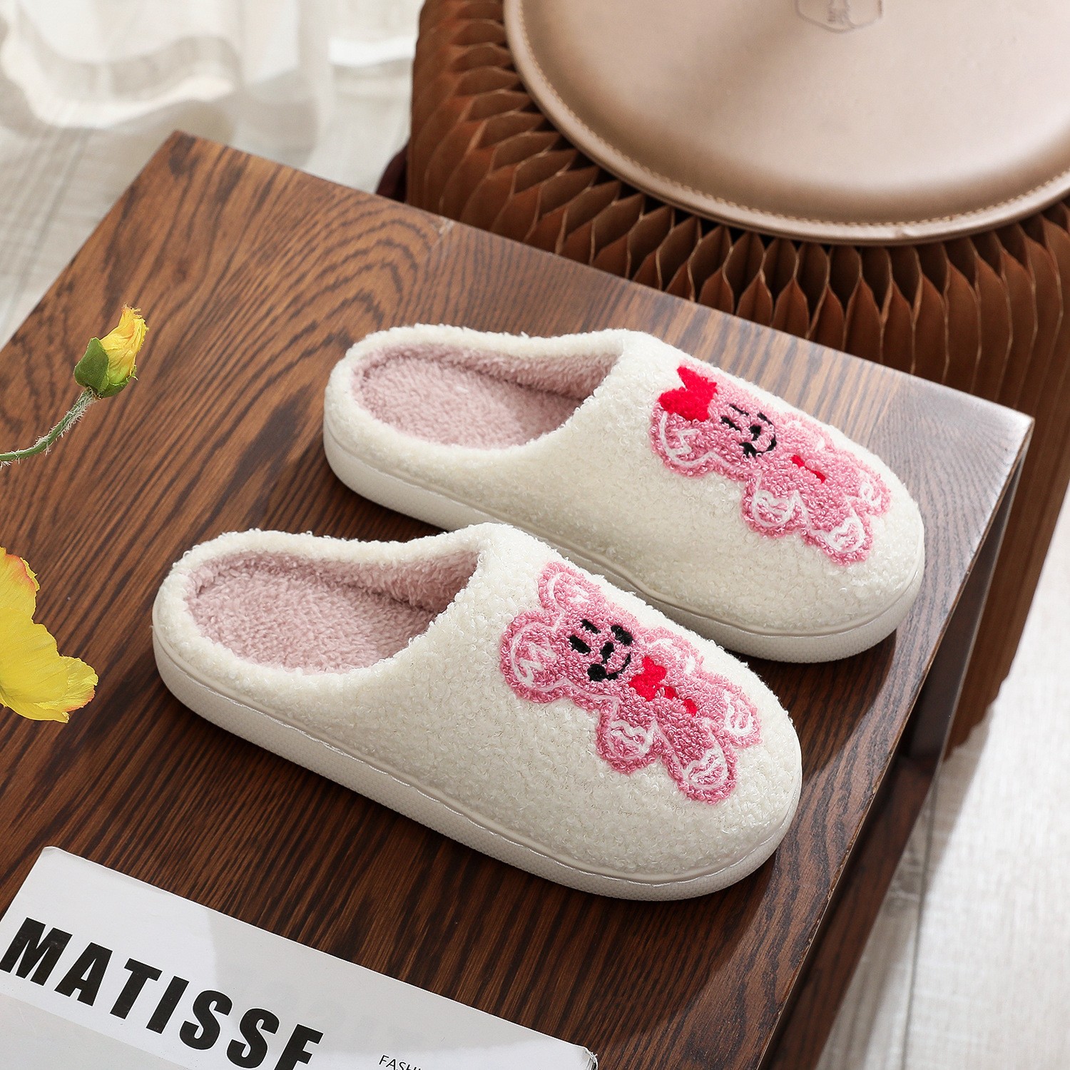 면 슬리퍼-마우스 쿠키