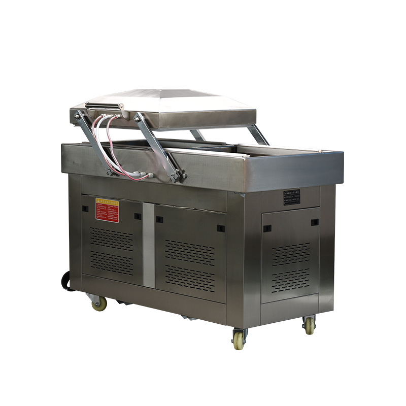 400/500/600 máquina de vacío de alimentos de cámara doble máquina de envasado al vacío comercial de la máquina de sellado de vacío
