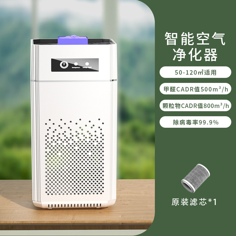 Purificador de aire de eliminación de formaldehído de aniones domésticos filtro de esterilización de dormitorio desodorizante esterilizante carbón activo