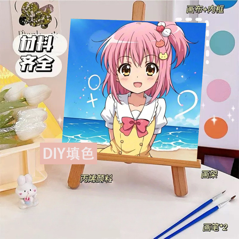 コナンデジタル油絵DIY手塗り怪盗キッドアニメアクリルメーカー卸売装飾画|undefined