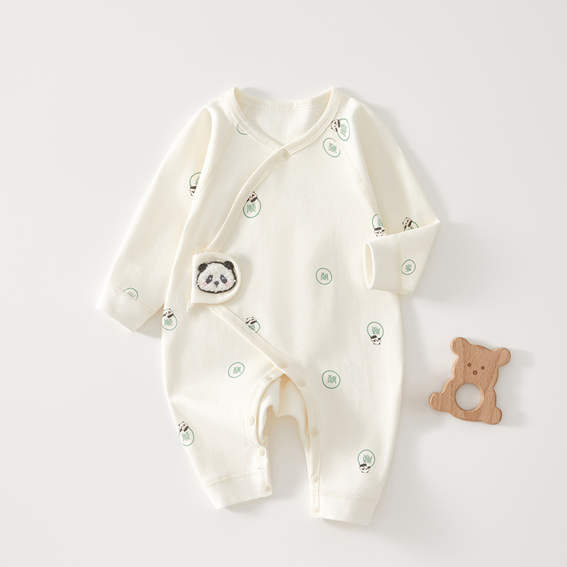 Baby Jumper primavera y otoño ropa de algodón 0 en junio ropa de mariposa recién nacida ropa de monje sin hueso