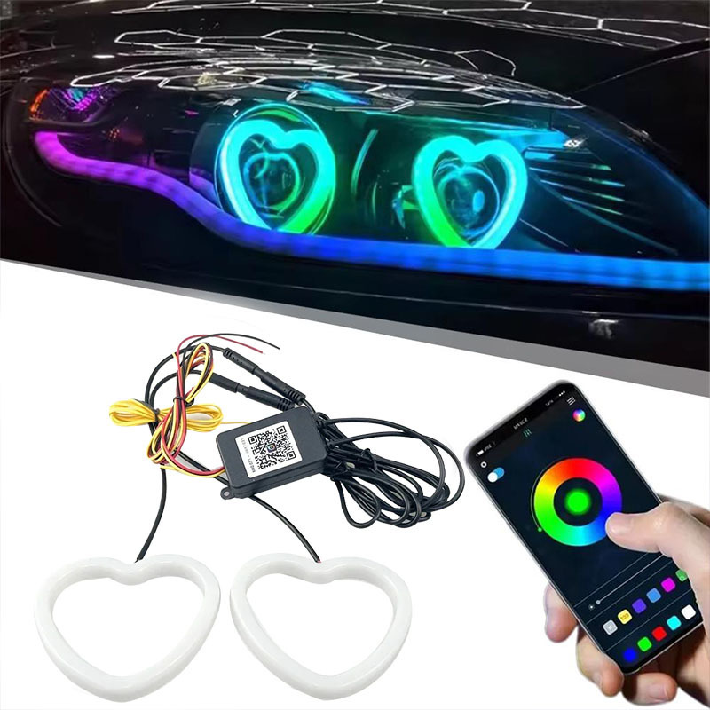 Amor lámpara cielo ojo diafragma auto modificación ilusión LEDAPP control de teléfono móvil ilusión ilusión iluminación diurna