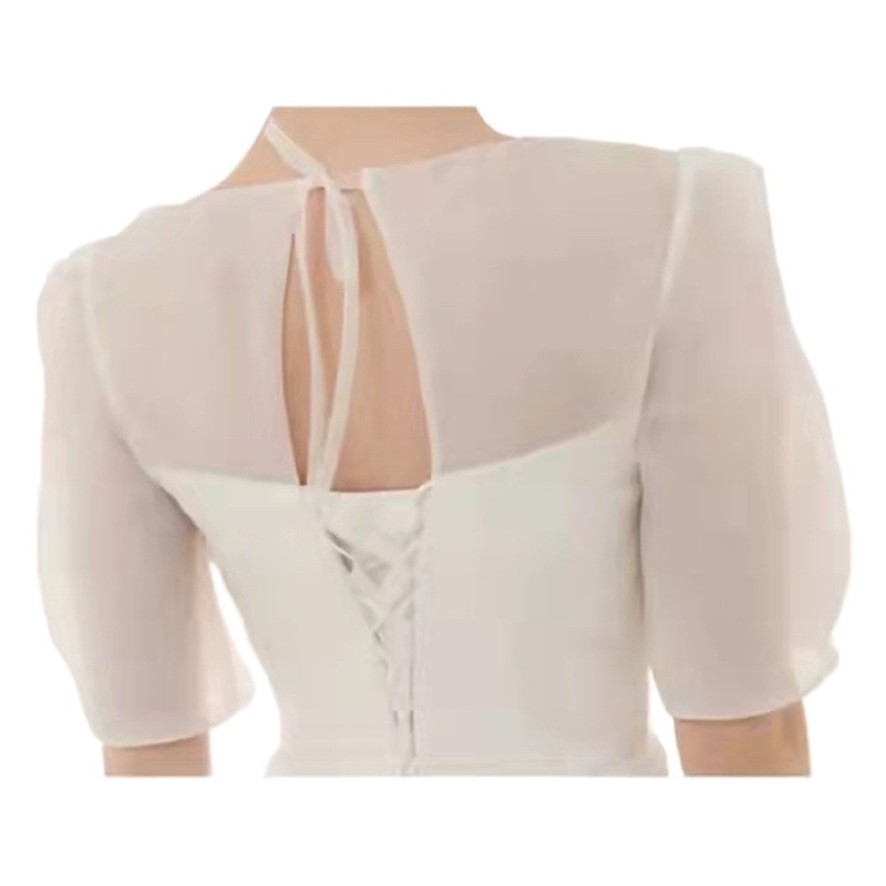 Vestido de novia de satén estilo francés, ligero, estilo vintage, novedad de verano 2026, venta al por mayor.