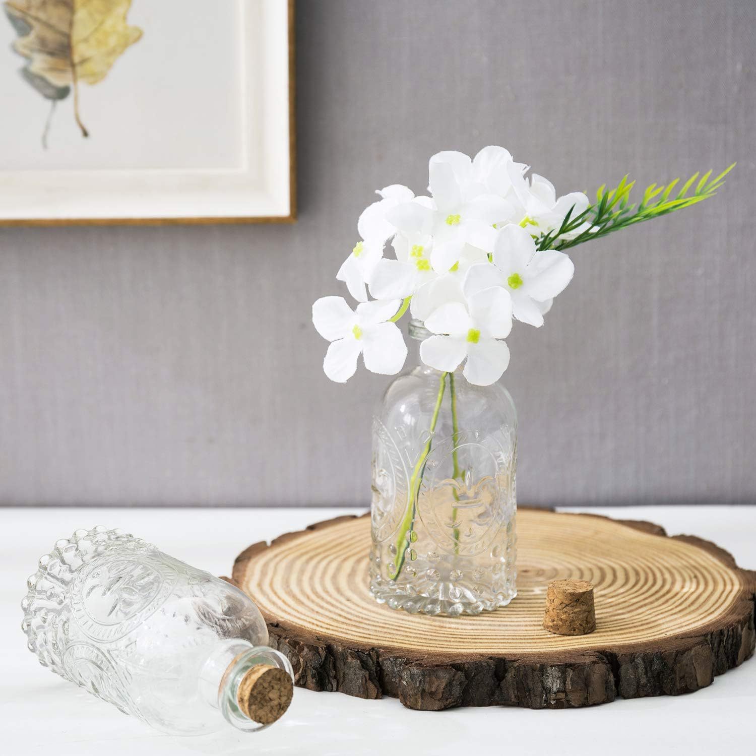 跨境创意玻璃花瓶香薰瓶轻奢浮雕水培鲜花瓶家居桌面扩香瓶批发