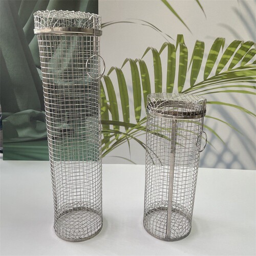 Cross-border best-selling round barbecue cage outdoor BBQ smoking cage portable campfire spring outing rotating roller
