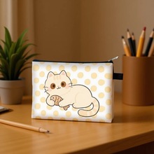 2025跨境新款卡通猫咪大号零钱包小学生可爱包包男女时尚收纳包批