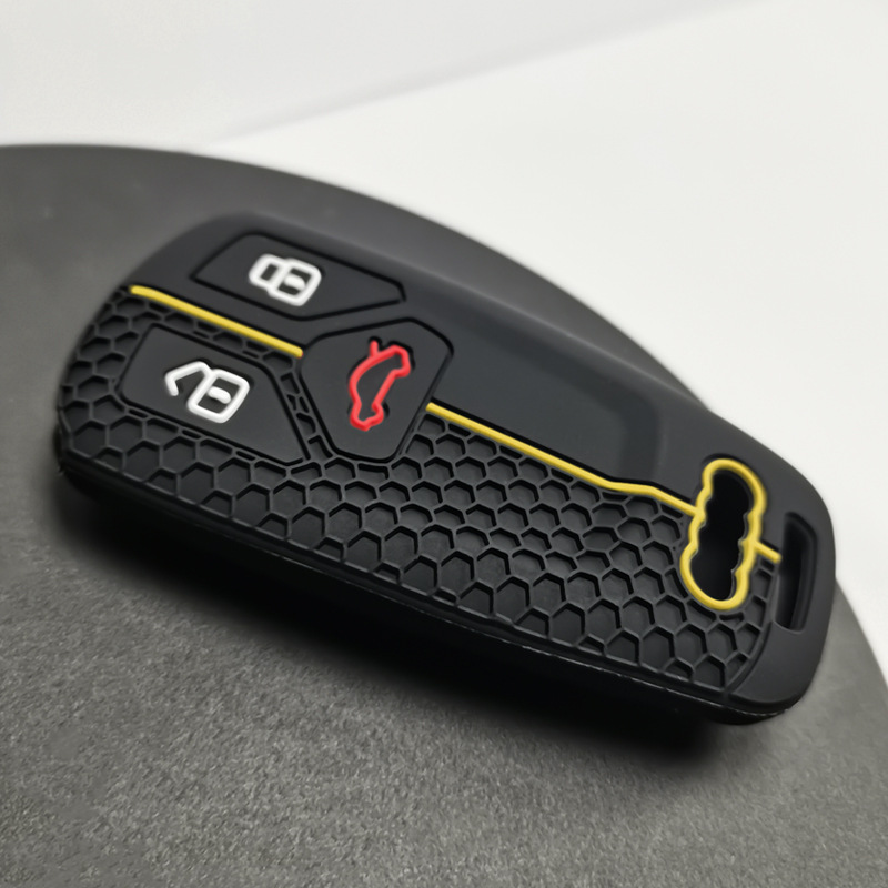 Suitable for Audi 22 silicone key set honeycomb pattern Audi Q7 a5TTRS4 RS5 silicone key set