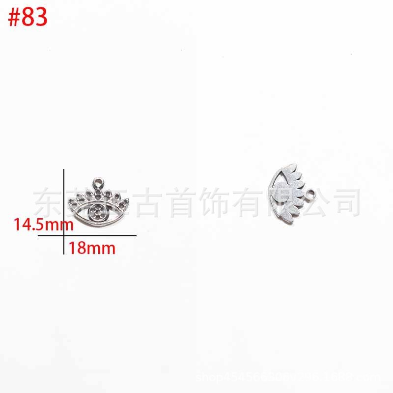 クロスボーダー悪魔の目ペンダントステンレス鋼 diy アクセサリーネックレスキーホルダーペンダントアイドリップオイルアクセサリーメーカー|undefined