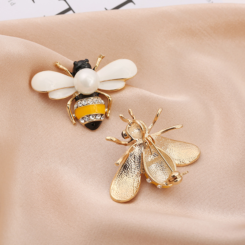 Enamel Design Cartoon Style Pin Imitation Pearl Alloy Rhinestone Enamel Unisex Brooches