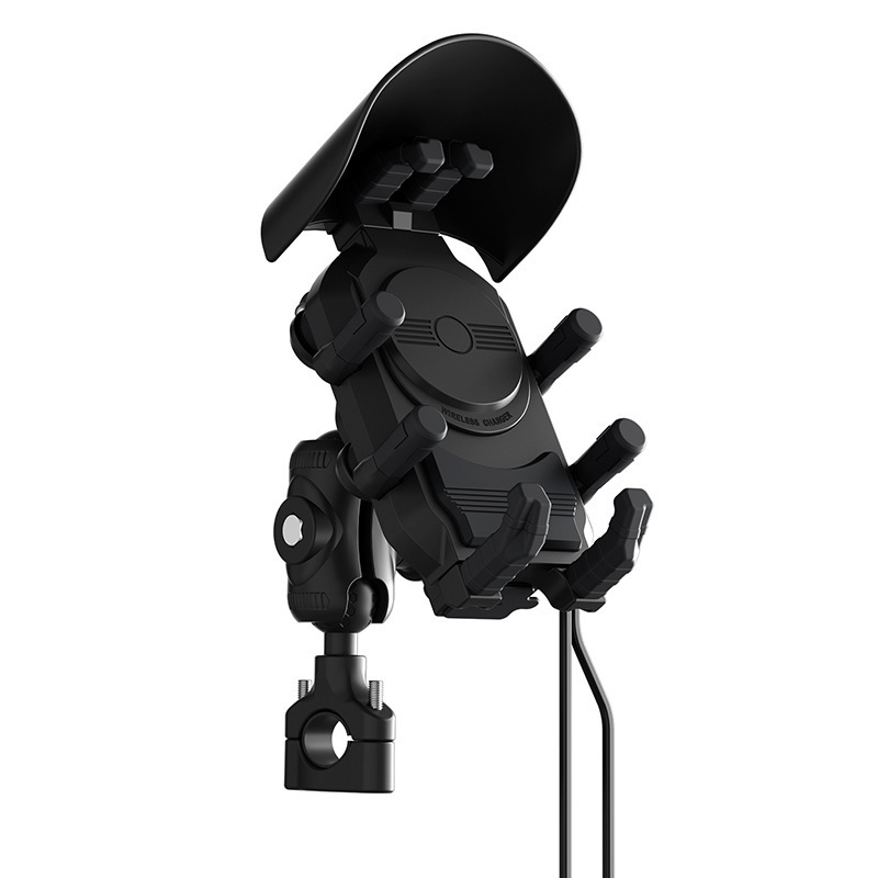 Motocicleta Modaton inalámbrica carga soporte de teléfono móvil amortiguador soporte de cámara de motocicleta doble carga rápida para llevar