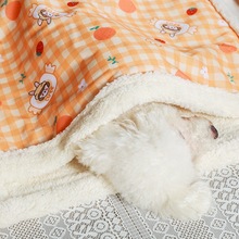 小狗睡觉垫子狗狗毛毯猫咪被加厚羊羔绒睡垫冬天宠物地垫四季通用