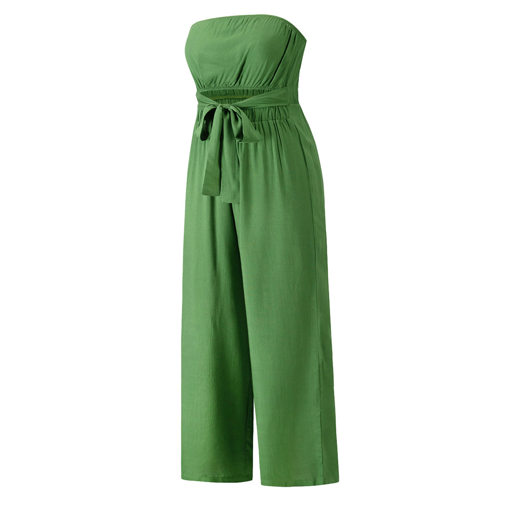 Women's Daily Tea Party Casual Basic Solid Color Ankle-Length Jumpsuits display picture 17