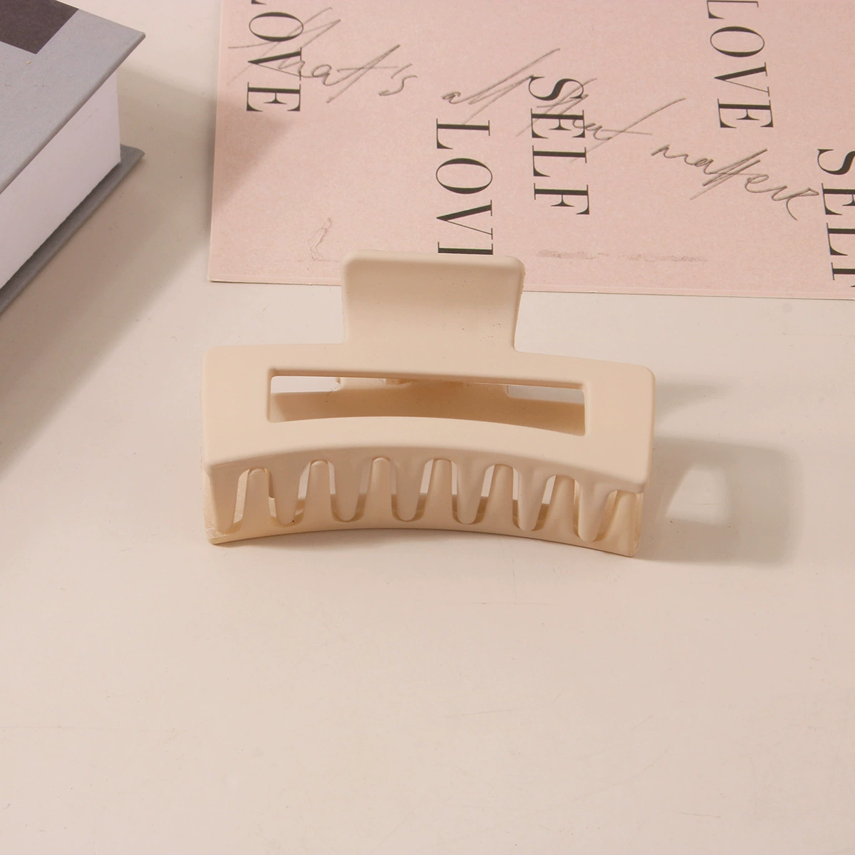 (Cross-border trading), rectangular matte crab pin, big shark, hairgrip, Amazon, simple and elegant design