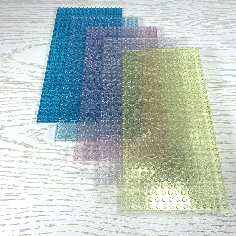 Compatible with Lego transparent 16x 32 double-sided universal base plate small particle assembled building blocks children's toy accessories wholesale