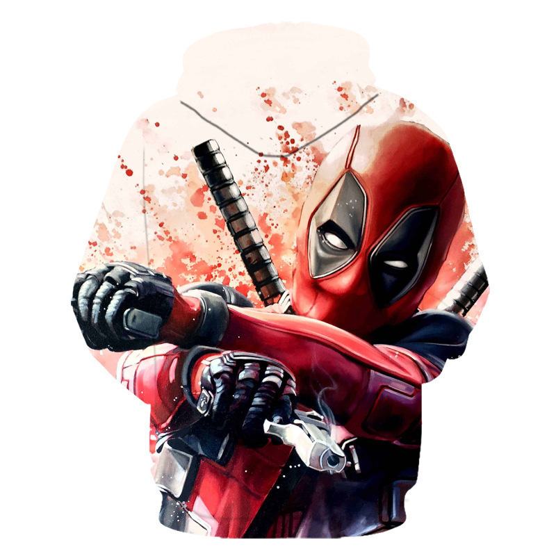 2020 Foreign Trade Deadpool Series Supply Hooded Cross-Border E-Commerce Style Can Wholesale New 3D Digital Printing Sweatshirts