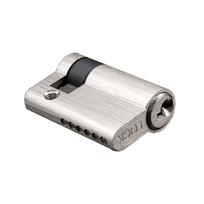 Personalizado 45mm unilateral núcleo de cerradura de cobre puro estándar europeo medio lado con llave de puerta núcleo de cerradura de puerta de fuego interior núcleo de cerradura de puerta invisible