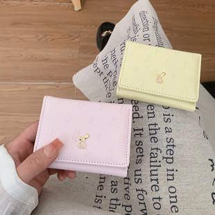 2025 New Women's Wallet Women's High-end Short Wallet Student Women's Ins Wallet Wallet Clutch