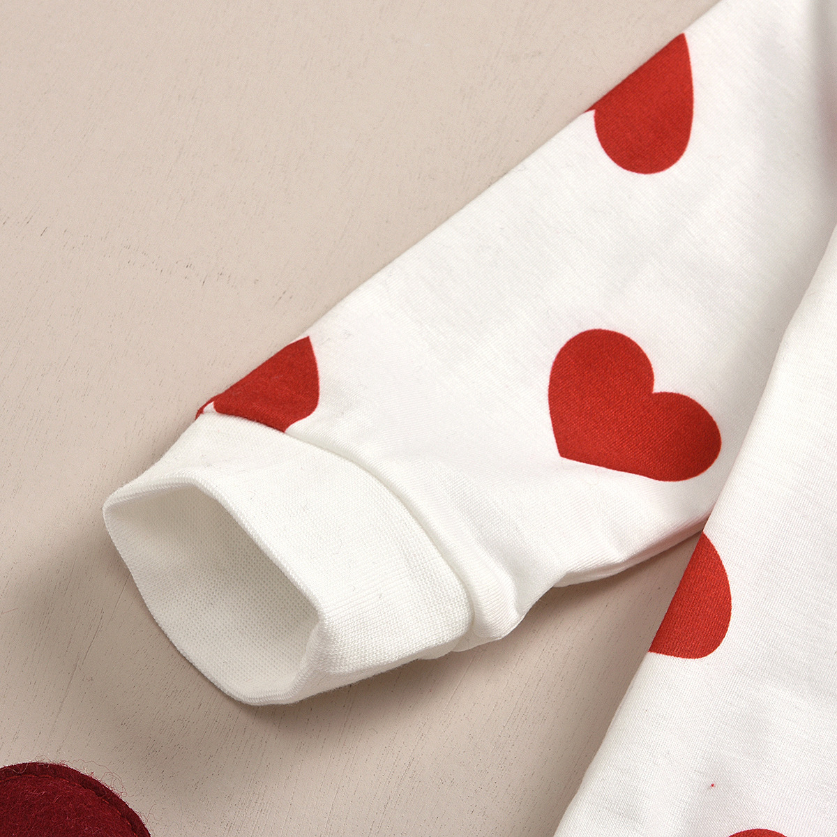 2 Pieces Set Quantity Daily Occasion Princess Cute Heart Shape Cotton Girls Clothing Sets