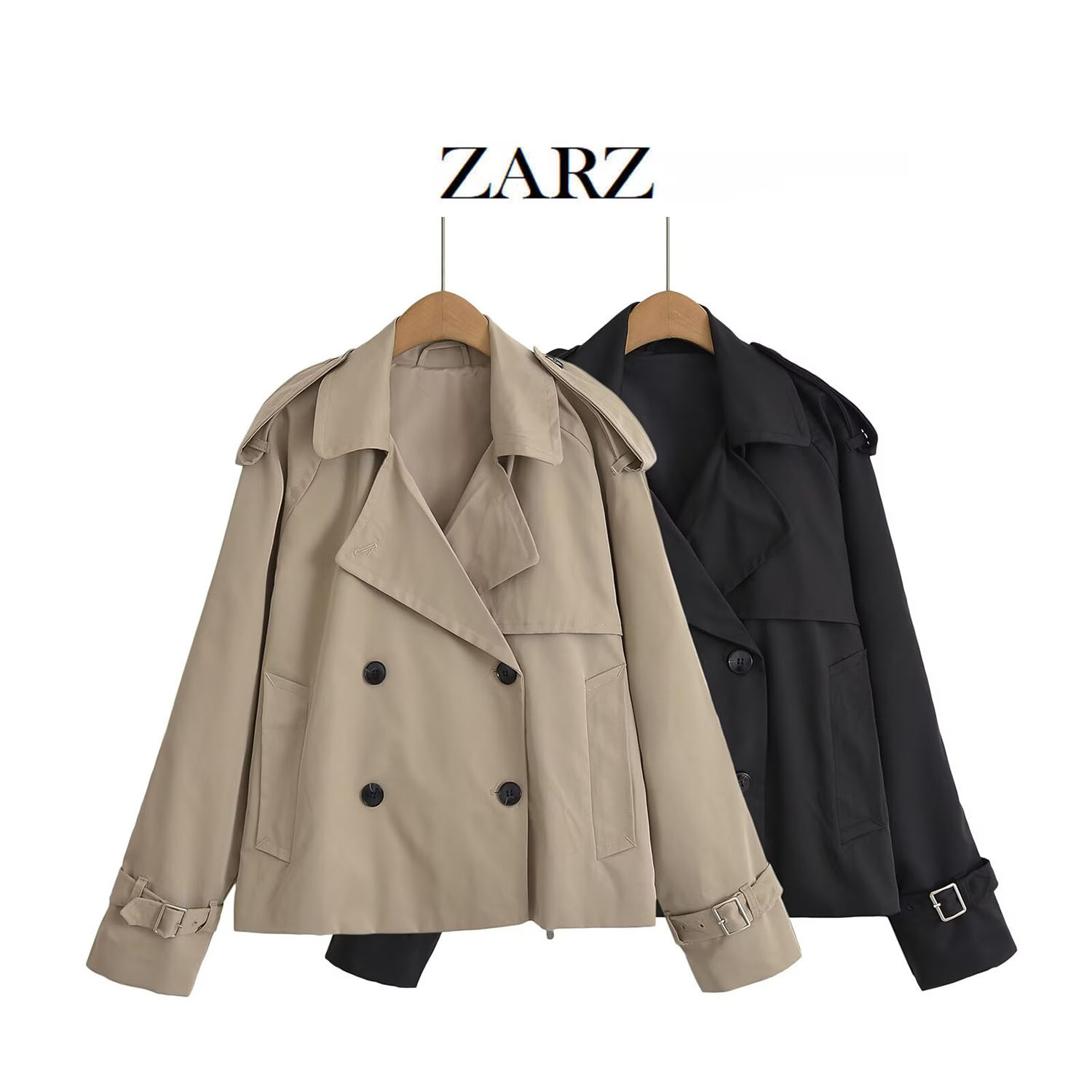 ZARZ Homemade European and American Style New Women's Clothing Western Style Classic Joker Loose Lapel Short Coat
