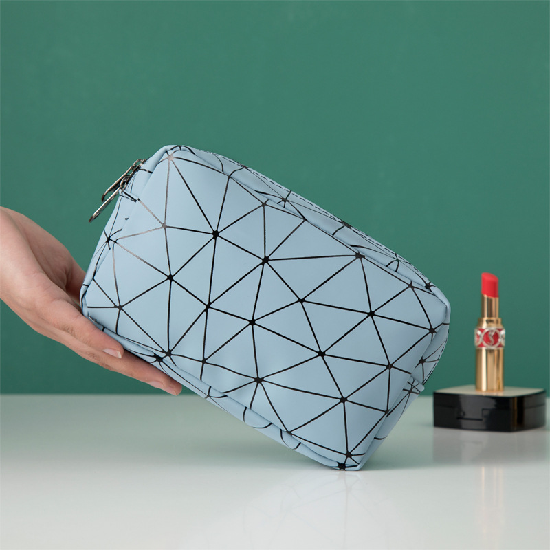 Pu impermeable lápiz labial de almacenamiento ins estilo cosmético bolsa de almacenamiento de cosméticos bolsa de almacenamiento portátil pequeño libro rojo mismo estilo bolsa