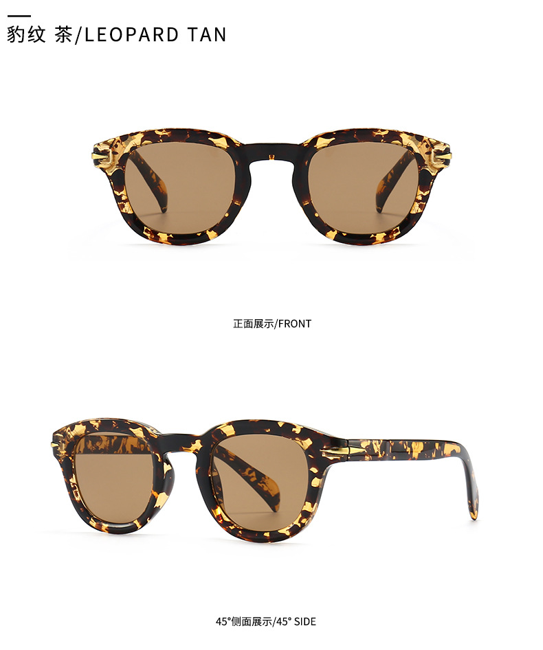 Women Modern Men Retro Round Sunglasses Star Sunglasses display picture 4