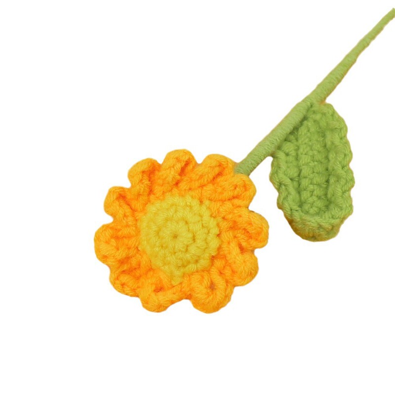 成品手工钩织毛线编织小雏菊花束创意永生花仿真花情人节礼物闺蜜|undefined