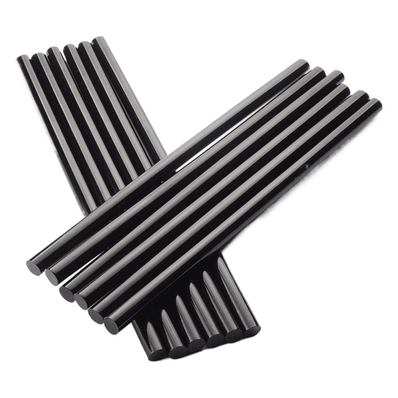 Pegamento de fusión en caliente negro palo fuerte transparente tira de pegamento de fusión en caliente pistola de pegamento de fusión en caliente hecho a mano de alta viscosidad palo de pegamento instantáneo 7mm11mm