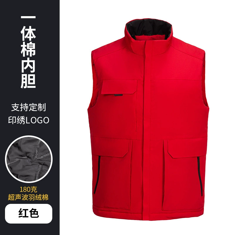 Demi-season keep warm vest for work, custom-made